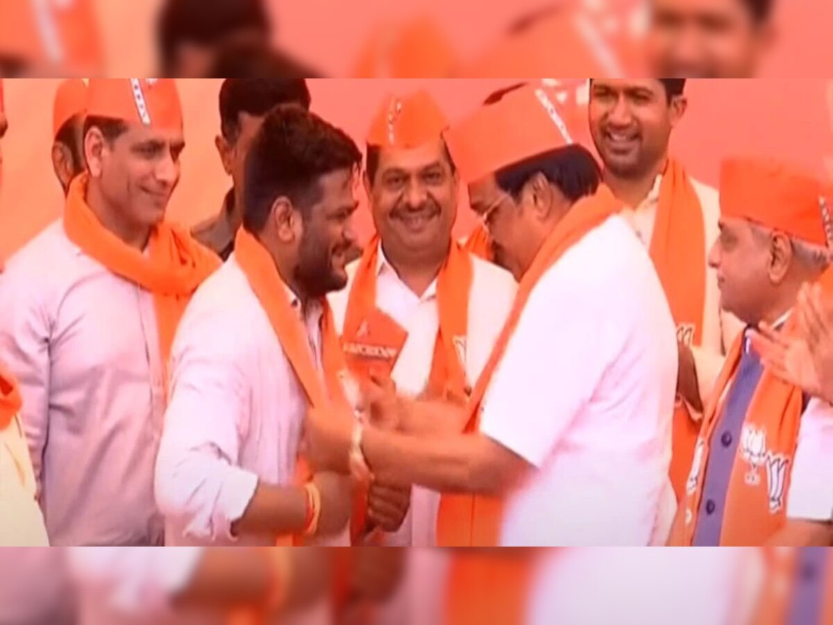 Hardik Patel: पाटीदार नेता हार्दिक पटेल BJP मध्ये दाखल  title=