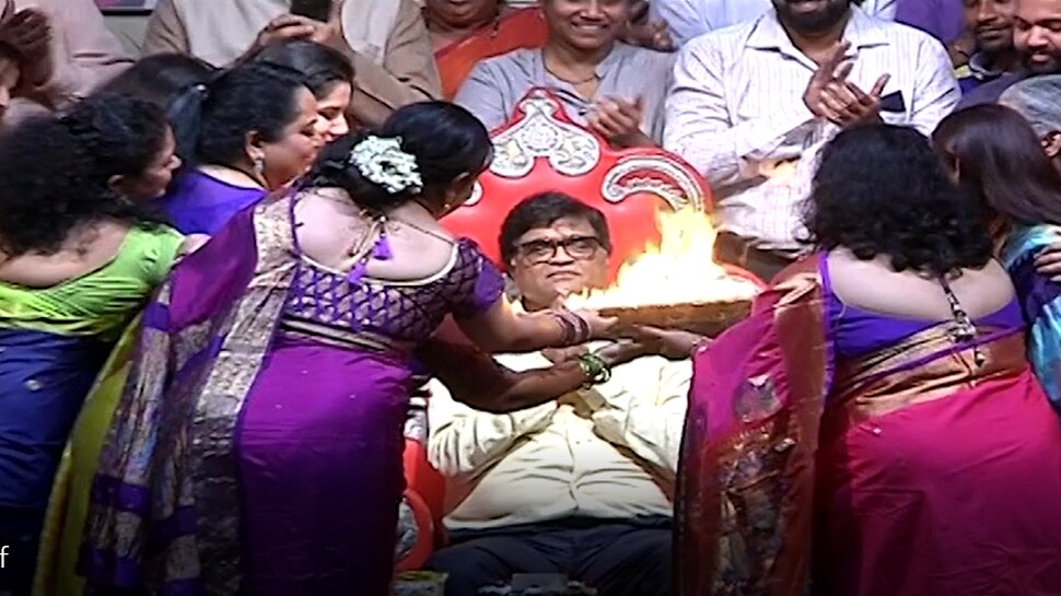 Ashok Saraf 75th birthday celebrated in grand style Special announcement by Nivedita Saraf