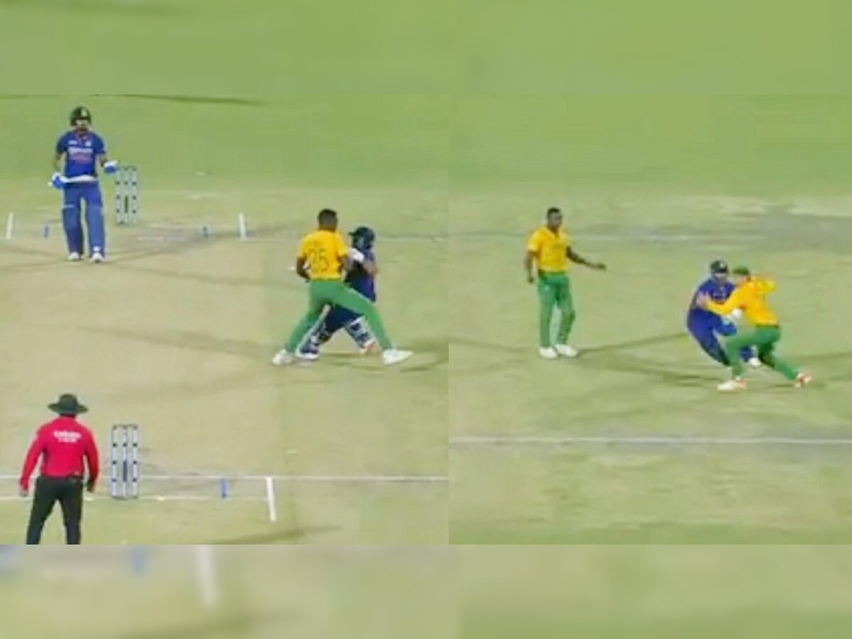 IND vs SA T20: गोंधळच राव! हातातली बॅट सुटली आणि लोटांगणच घातलं, पंतसोबत नेमकं काय घडलं पाहा VIDEO title=