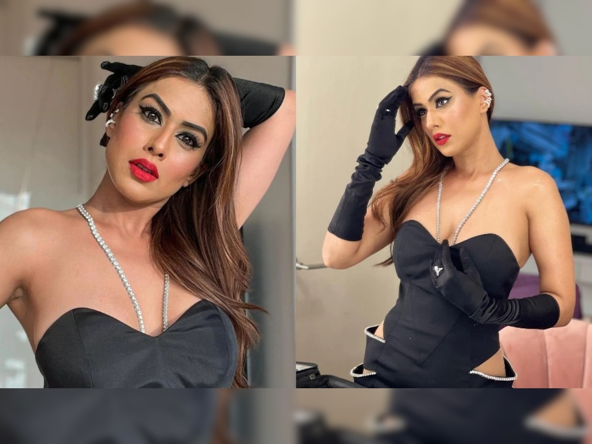 Nia Sharma Bold Photos | बोल्ड ड्रेसवर निया शर्माने आरश्यासमोर केलं फोटोशूट; चाहत्यांच्या तुफान प्रतिक्रिया title=