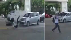 बाईक अपघातानंतर तरुण करु लागला विचित्र प्रकार, पाहून सर्वांनाच धक्का; पाहा व्हिडीओ