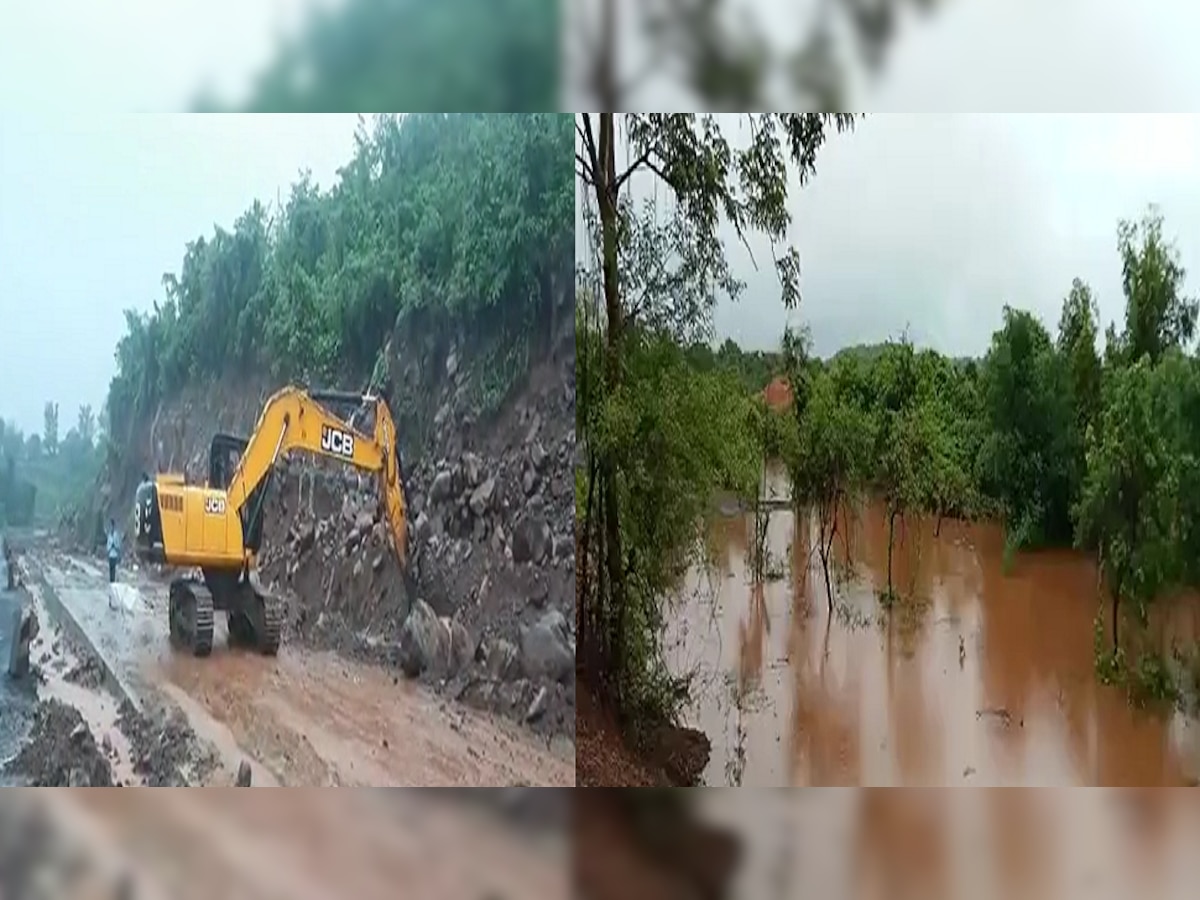 कोकणात पावसाचा धुमशान! कुठे दरडी कोसळण्याच्या घटना तर कुठे पूरपरिस्थिती title=