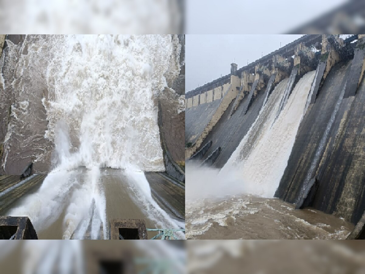 Mumabi Rain : मुंबईला पाणीपुरवठा करणारं धरण भरुन वाहू लागलं title=