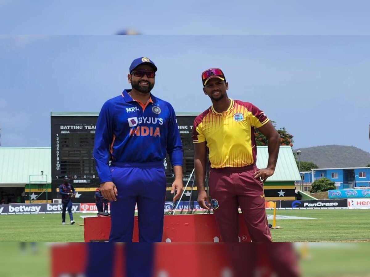 IND vs WI 2nd T20 : नाणेफेक जिंकून विंडीजचा गोलंदाजीचा निर्णय, रोहित शर्माने 'या' खेळाडूला दिली संधी title=