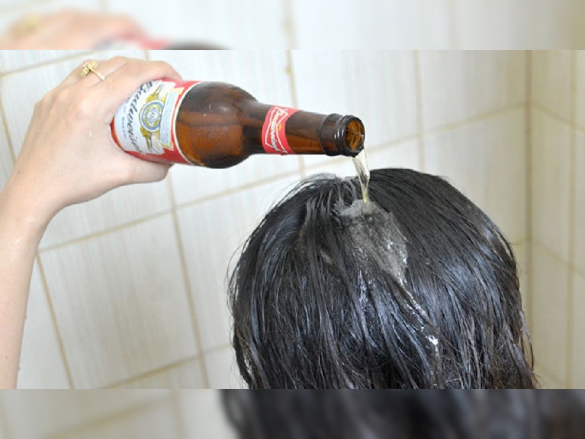 Beer For Shiny Hair: पिण्यासाठी नव्हे, केस धुण्यासाठी उघडा बिअरची बाटली, जाणून घ्या फायदे  title=