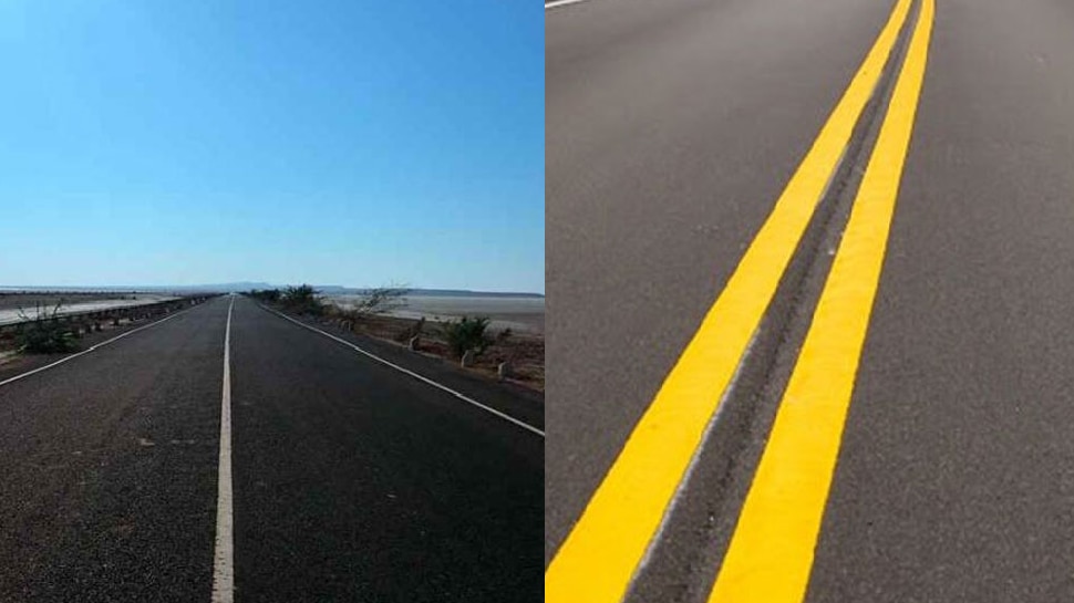 Traffic Rules white yellow lines importance