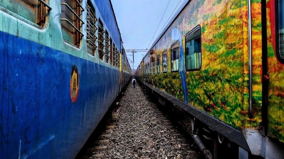 fact about indian railway why does train has blue colour know train
