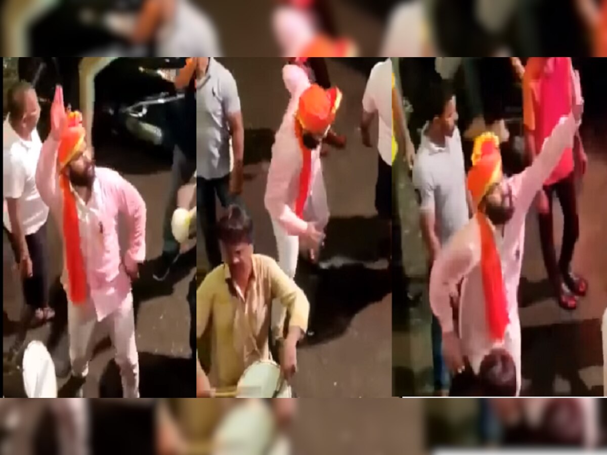 Viral Video : मुख्यमंत्री एकनाथ शिंदेचा बेफाम डान्स? title=