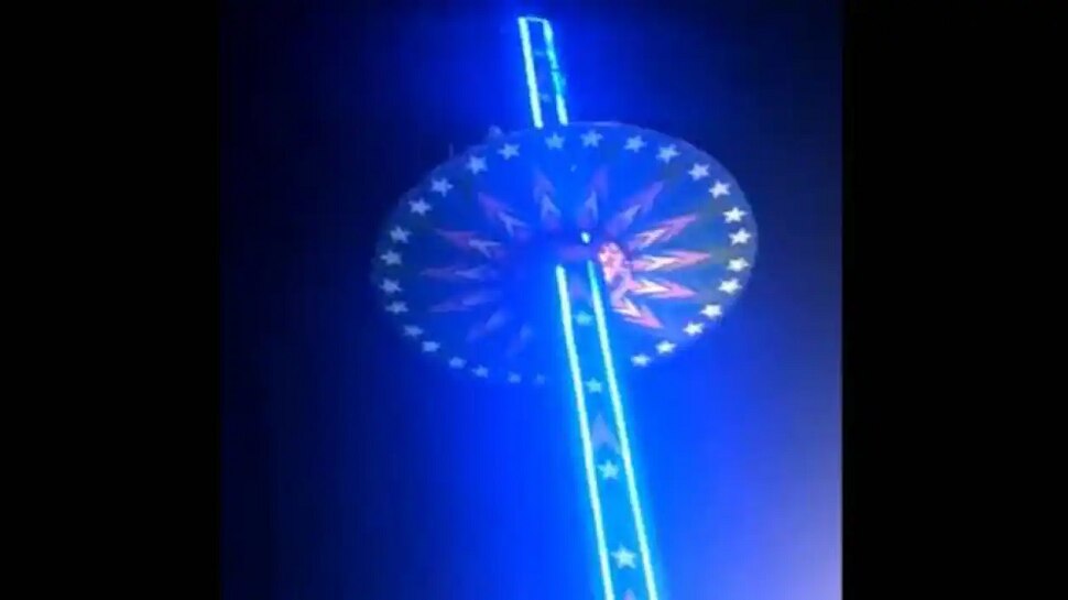 Mohali drop ride accident video viral