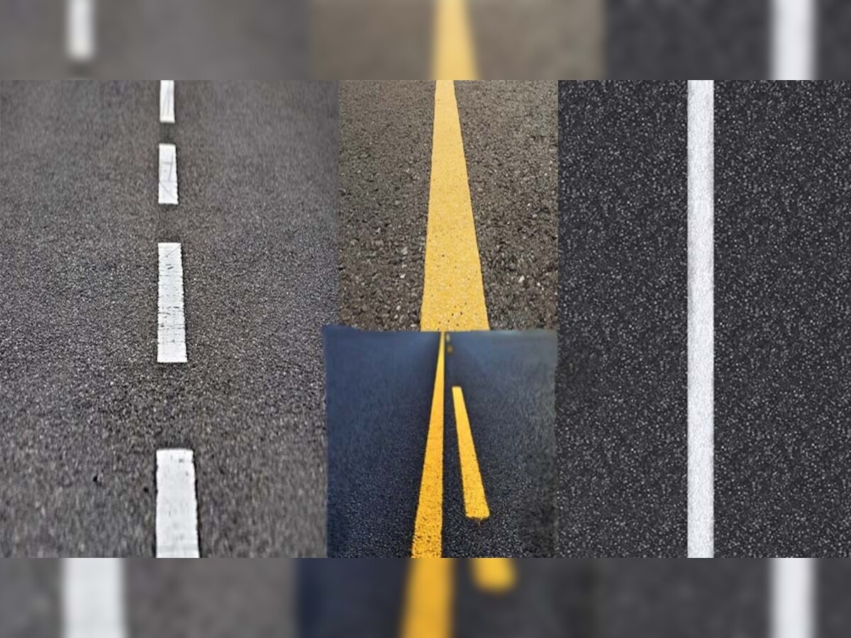 Driving Tips: रस्त्यावर पांढऱ्या आणि पिवळ्या रेषा का आखतात? जाणून घ्या त्यामागचा अर्थ title=