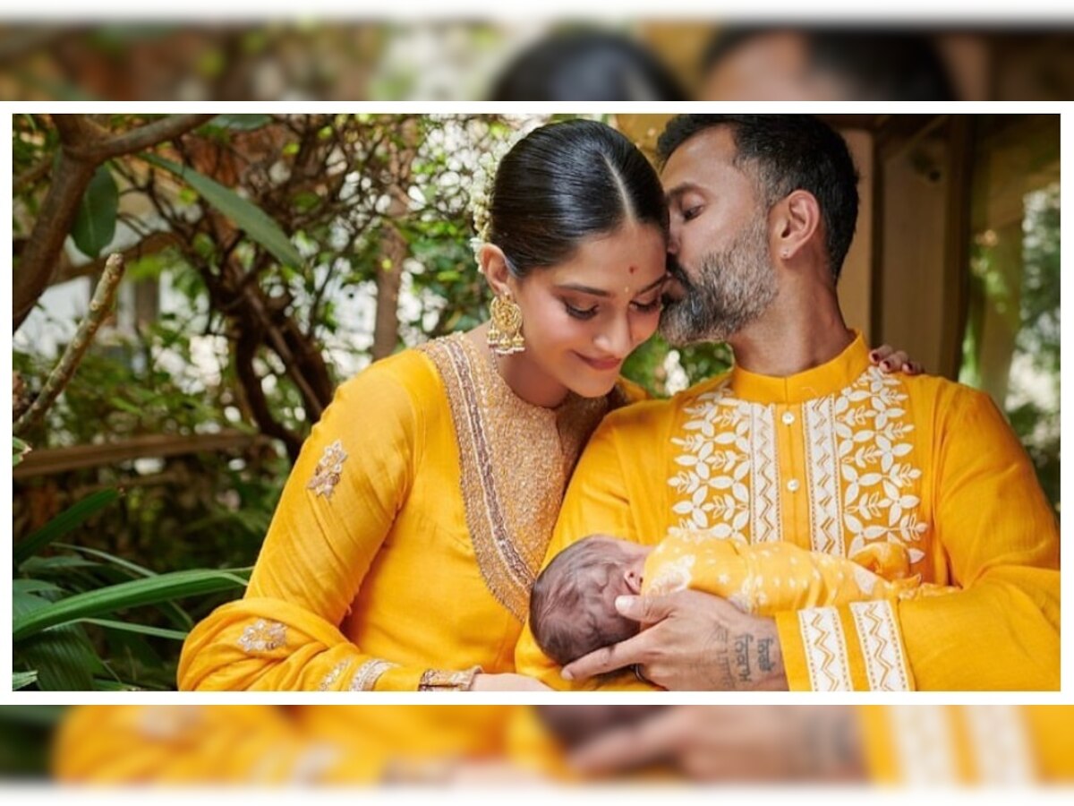 Sonam-Anand Baby Name: अभिनेत्री सोनम कपूरने जाहीर केलं बाळाचं नाव, अर्थ आहे खूपच खास title=