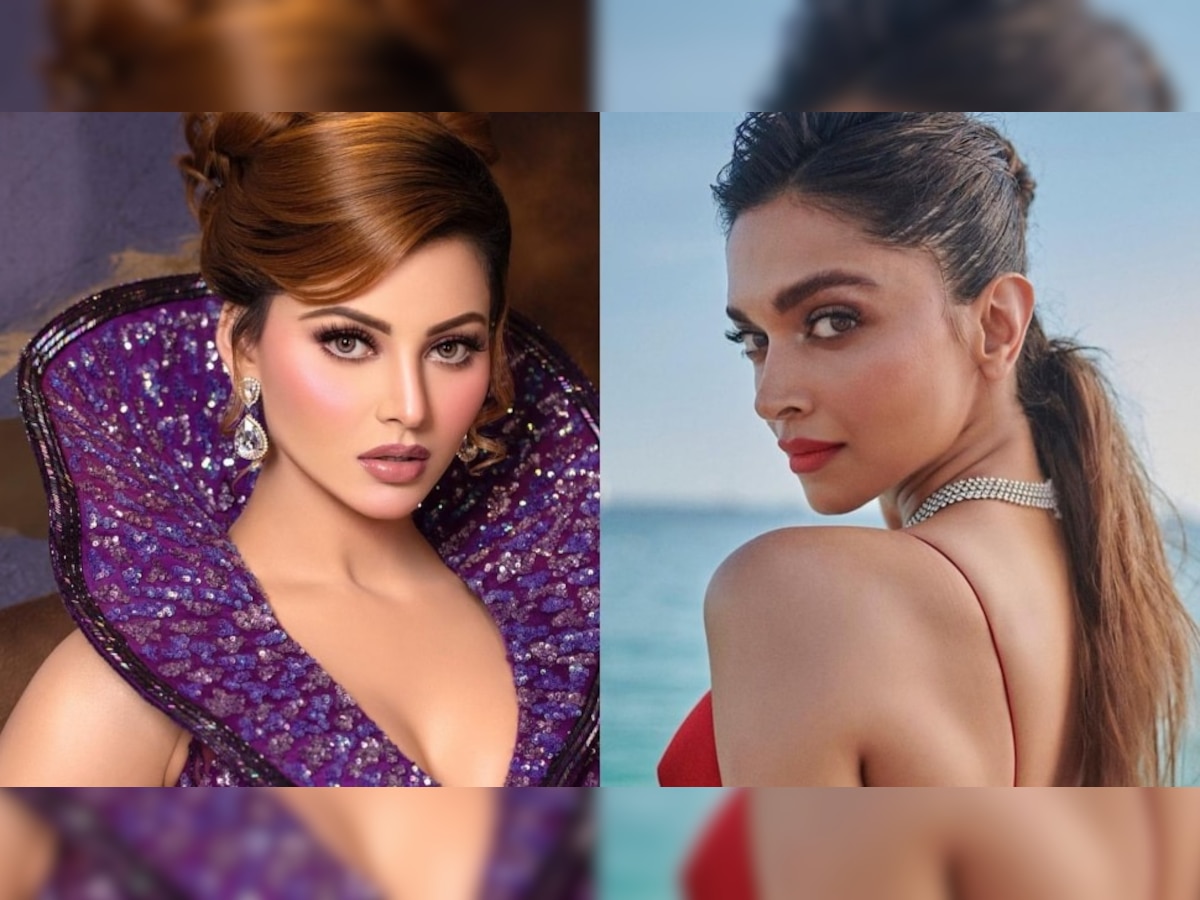 Deepika Padukone ला पाहताच Urvashi Rautela चं विचित्र कृत्य, पाहा Photo title=