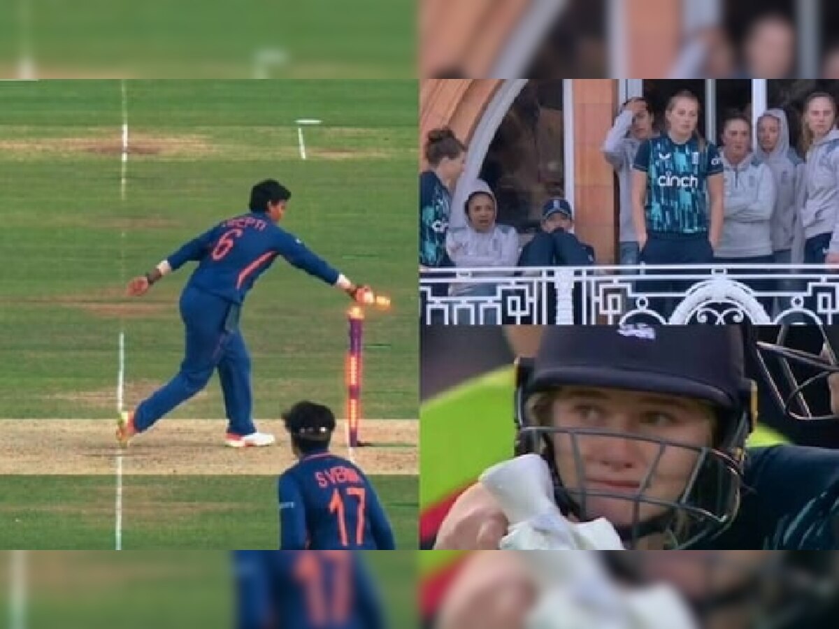 IND W vs ENG W: इंग्लंडमध्ये लगान; सामना गमावल्यावर इंग्लंडच्या खेळाडूंची लॉर्ड्सवर रडारड title=