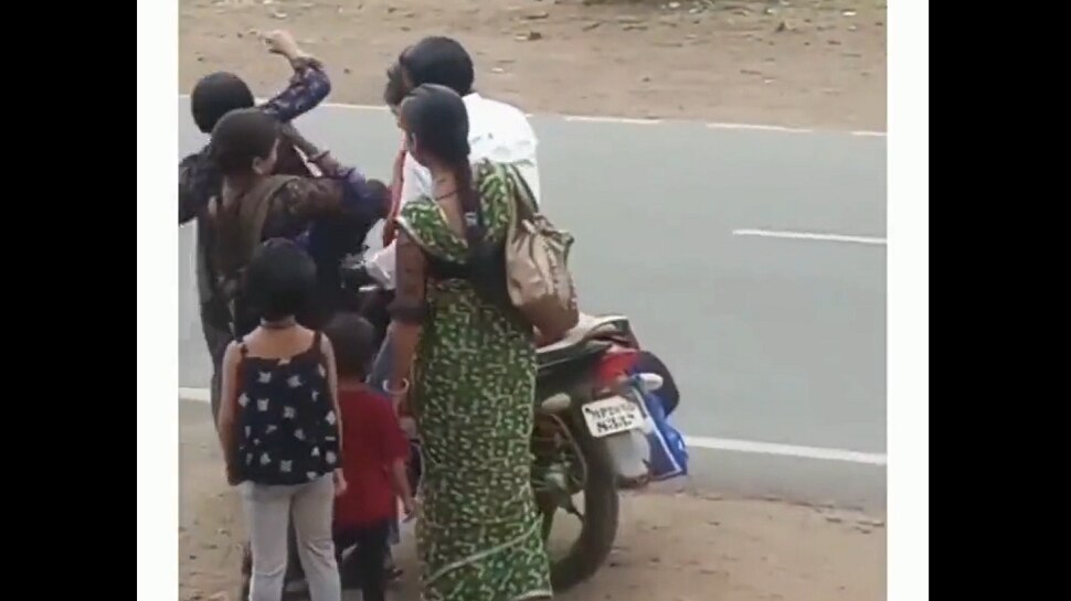 Viral Video: Oh my God, not one, not two, 7 people traveling by bike...