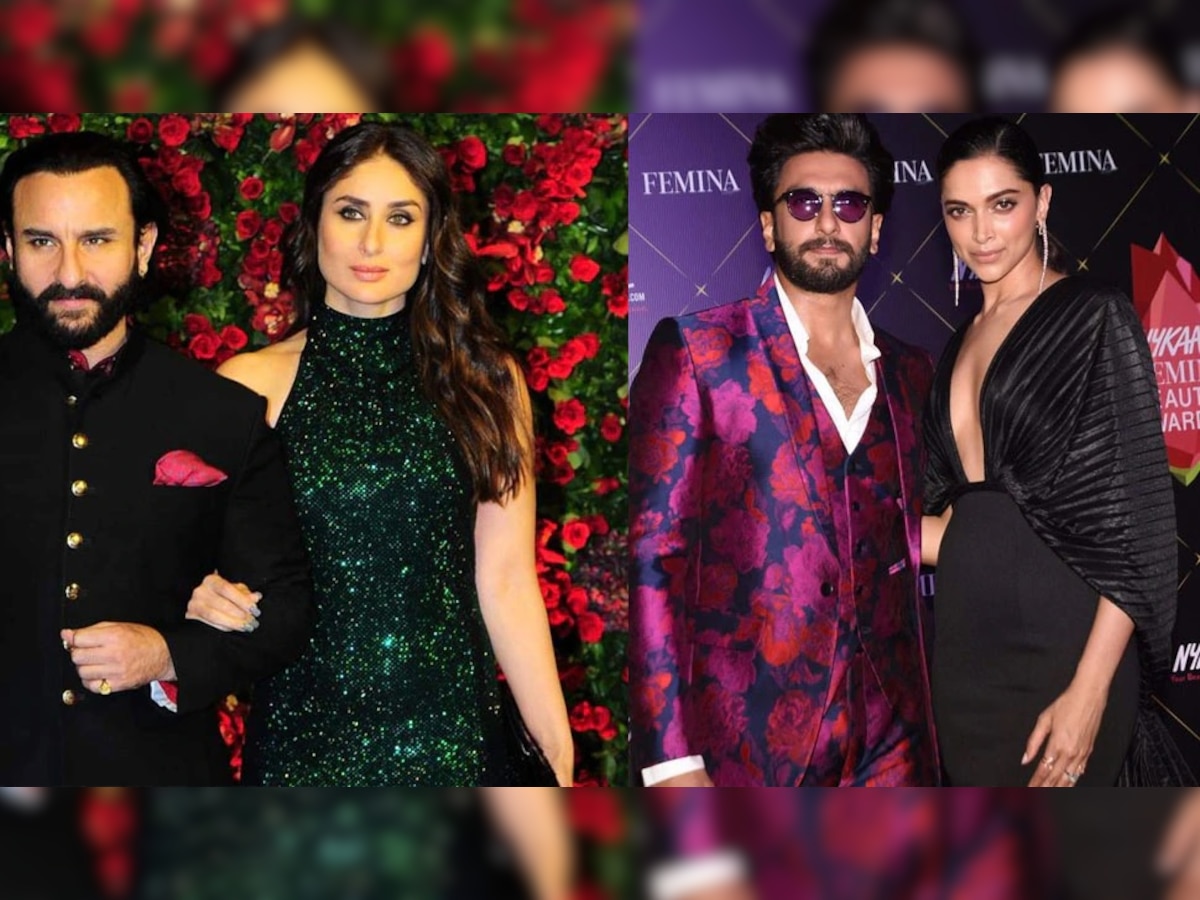 Kareena Kapoor ते Ranveer Singh पर्यंत 'हे' सेलिब्रिटी पार्टनरला पाहताच करतात Lip Lock title=