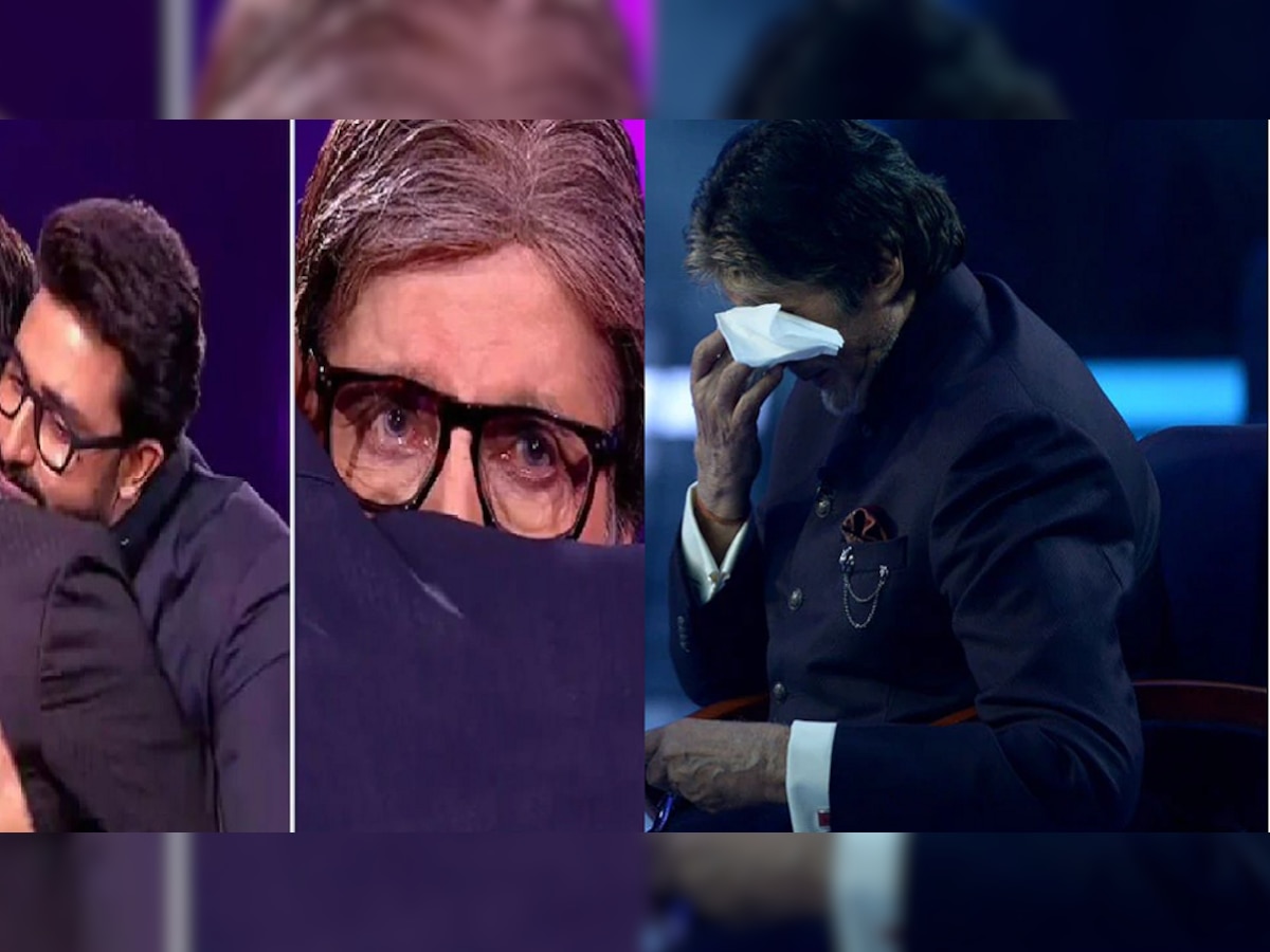 Amitabh Bachchan यांच्या वाढदिवसाला अभिषेकनं रडवलं; Video पाहून तुम्हीही वडिलांना घट्ट मिठी माराल  title=