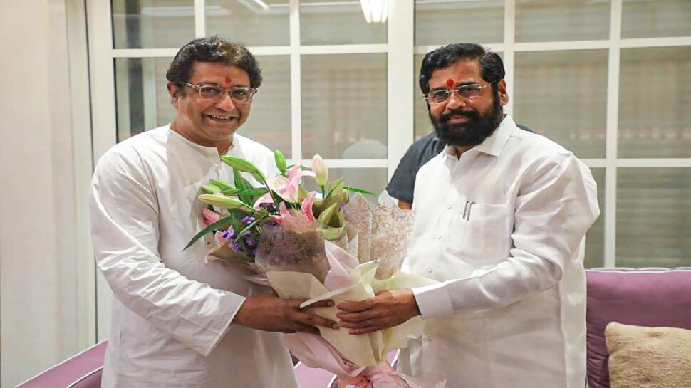 Mns Chief Raj Thackeray Meet Cm Eknath Shinde At Varsha Bunglow