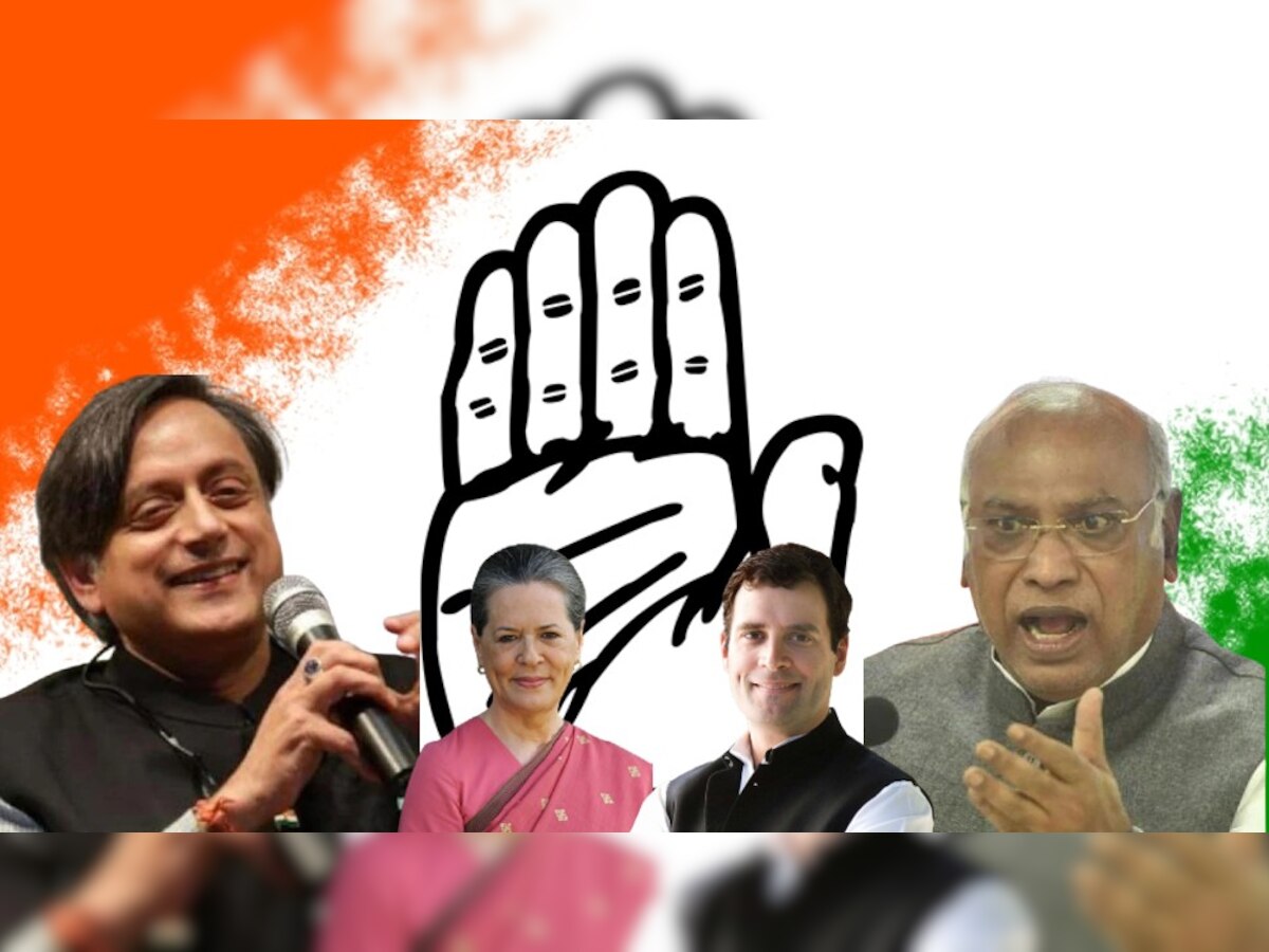 Congress President Election : काँग्रेसचा कोण होणार बॉस?; मल्लिकार्जुन खर्गे की शशी थरुर, आज फैसला title=