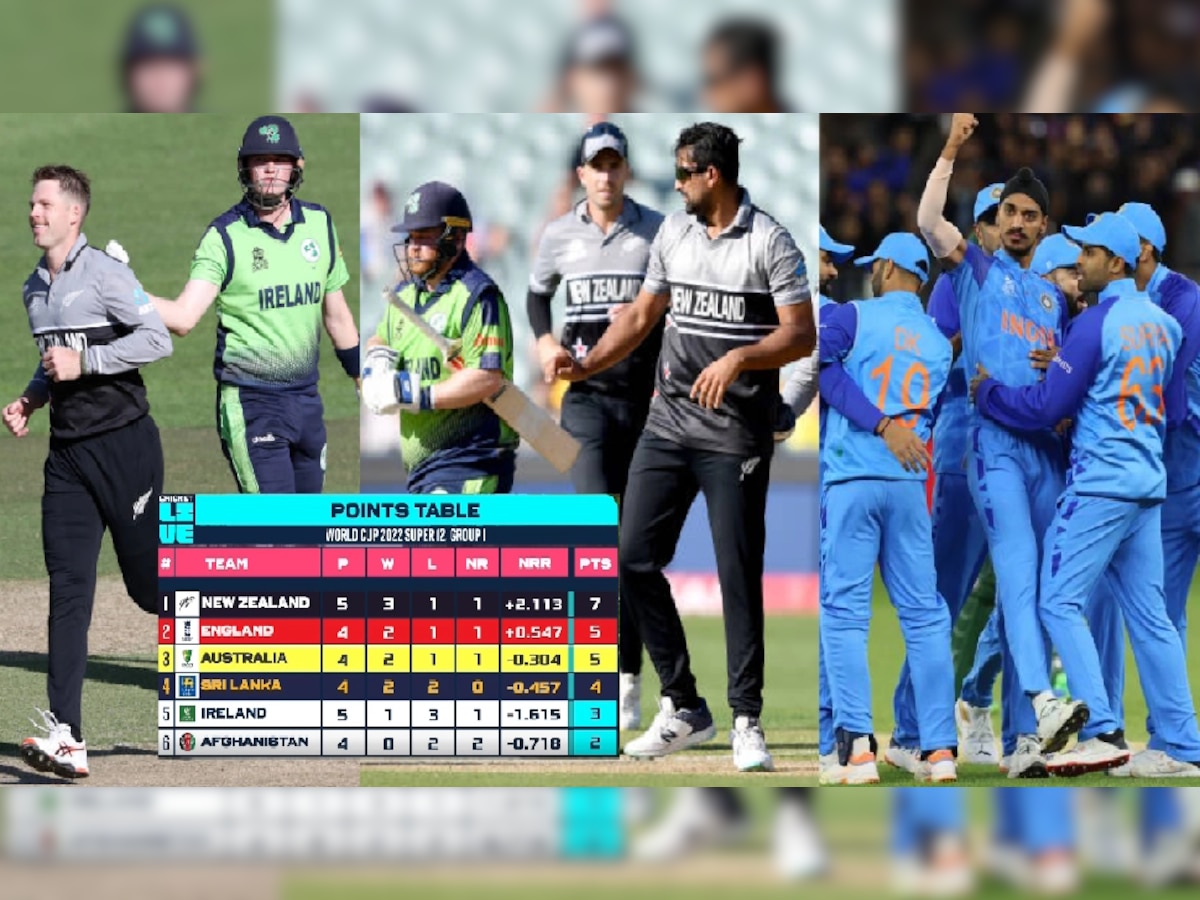POINTS TABLE: न्यूझीलंडच्या विजयाने भारतीय चाहत्यांना खुशखबर; टीम इंडिया सेमीफायनलमध्ये 'या' टीमशी भिडणार title=