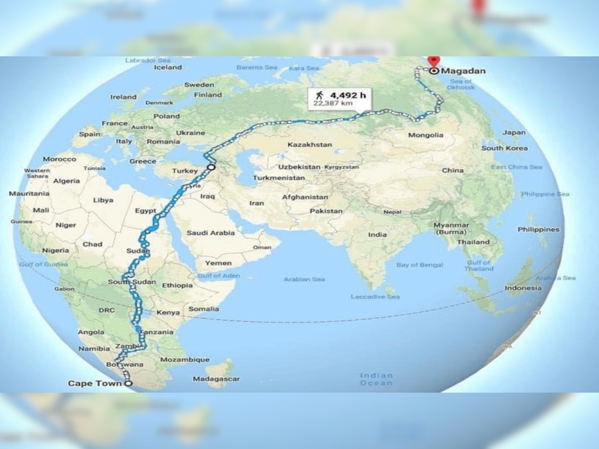 तब्बल 561 दिवस, 4492 तास आणि 17 देश; 'हा' आहे जगातील सर्वात लांब रस्ता  title=