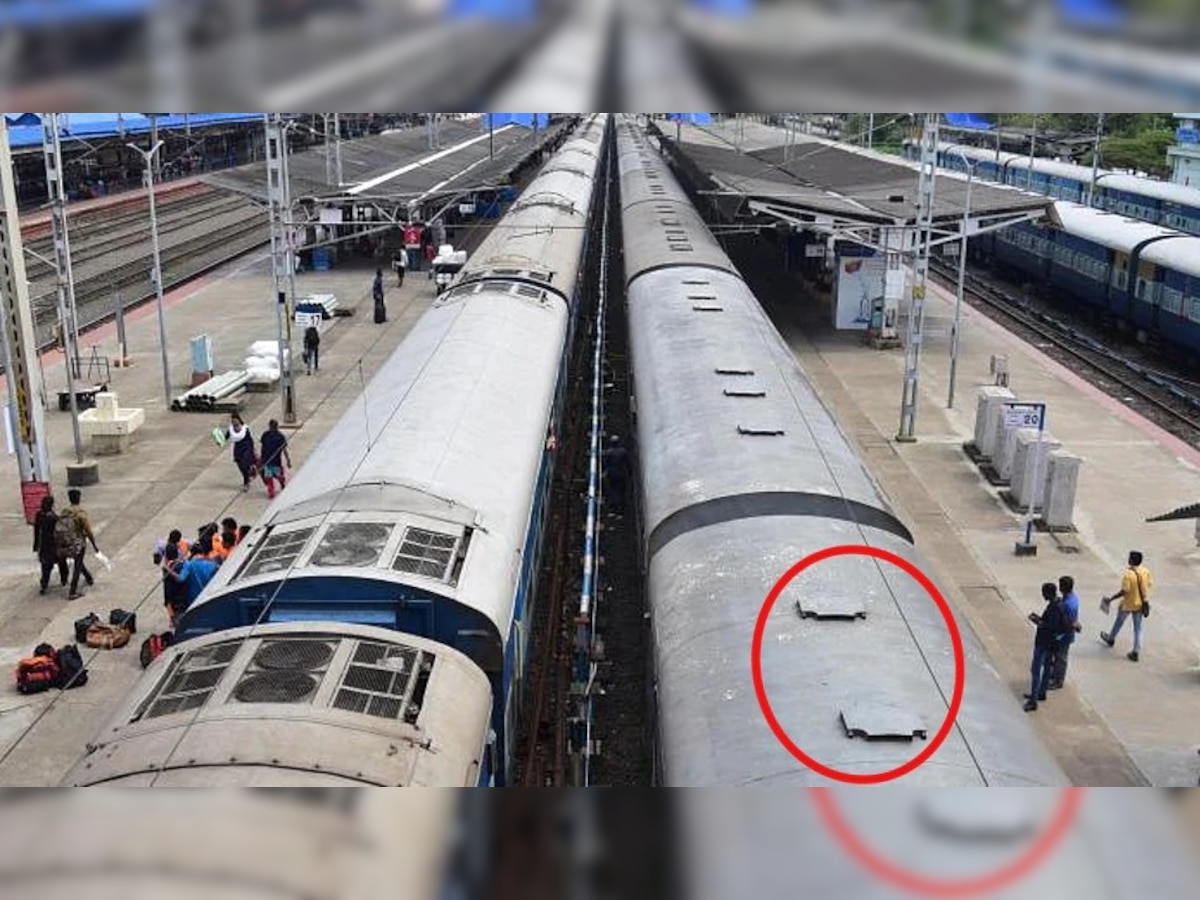 Knowledge News: ट्रेनच्या छतावर गोल झाकणं का असतात? जाणून घ्या या मागचं कारण title=