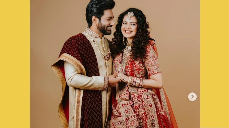 Palak Muchhal, Palak Muchhal photo, Palak Muchhal wedding, Palak Muchhal Wedding Pics, mithoon sharma wedding photo, mithoon sharma, marathi news, news in marathi 