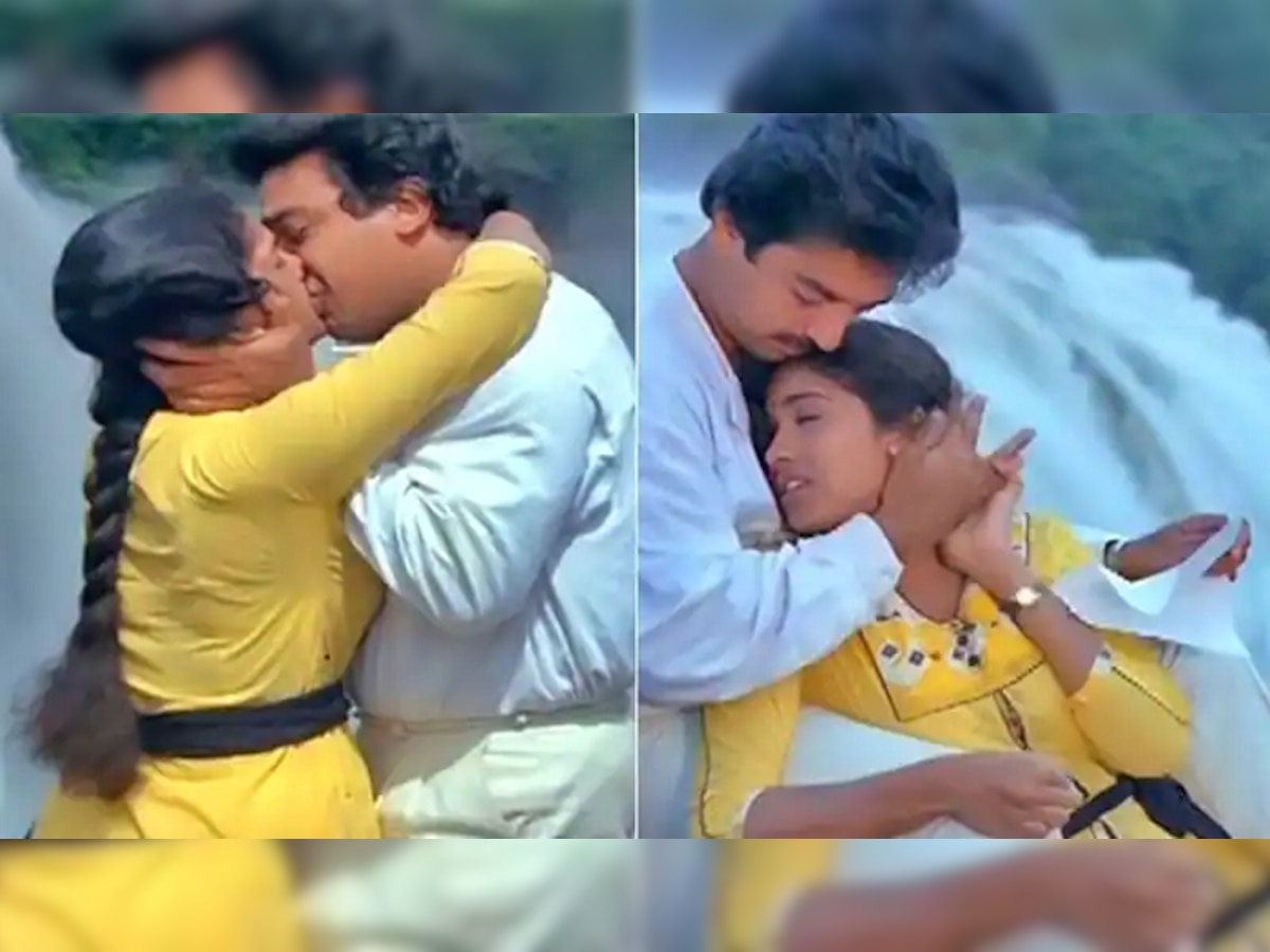 इच्छेविरुद्ध Kamal Haasan यांनी रेखा यांना केलं Kiss; व्हिडीओ व्हायरल झाल्यानंतर...  title=