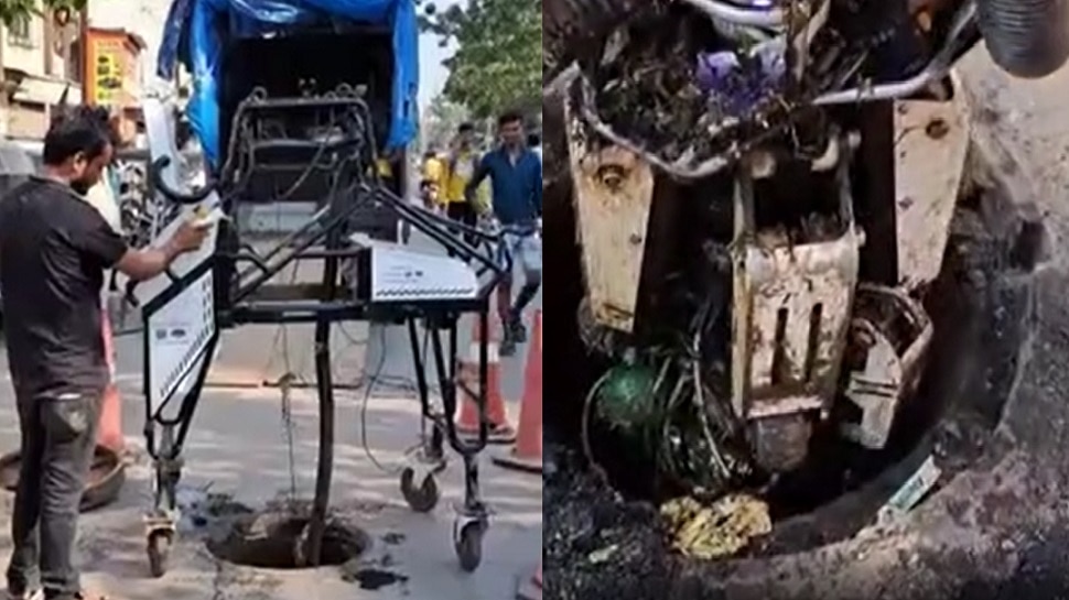 रोबोटलाही कळलं स्वच्छतेचं महत्व, चक्क शहरातल्या नालेसफाईचं काम घेतलं हाती… पाहा ‘हा’ व्हायरल video