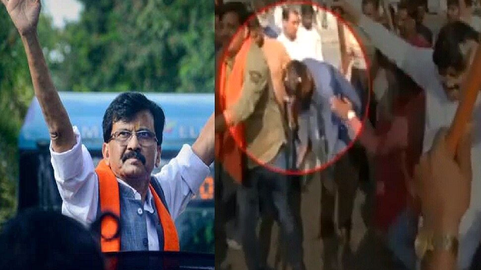 संजय राऊत यांना जामीन मिळताच हातात मशाल घेऊन कार्यकर्त्याचा जल्लोष, पण अतिउत्साह नडला… पाहा काय झालं