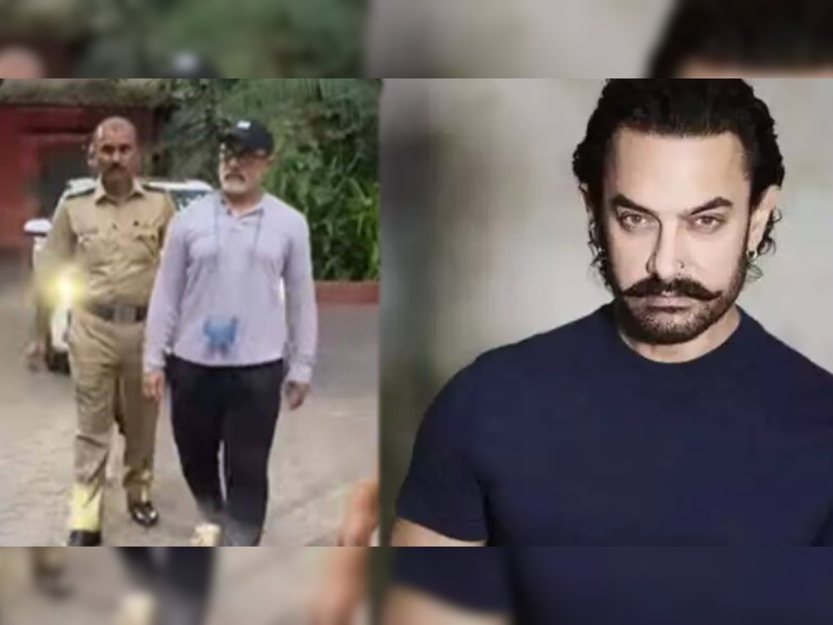 आमिर खानच्या मागे पोलीस, मिस्टर परफेक्शनिस्टला नक्की काय झालं? Video Viral title=