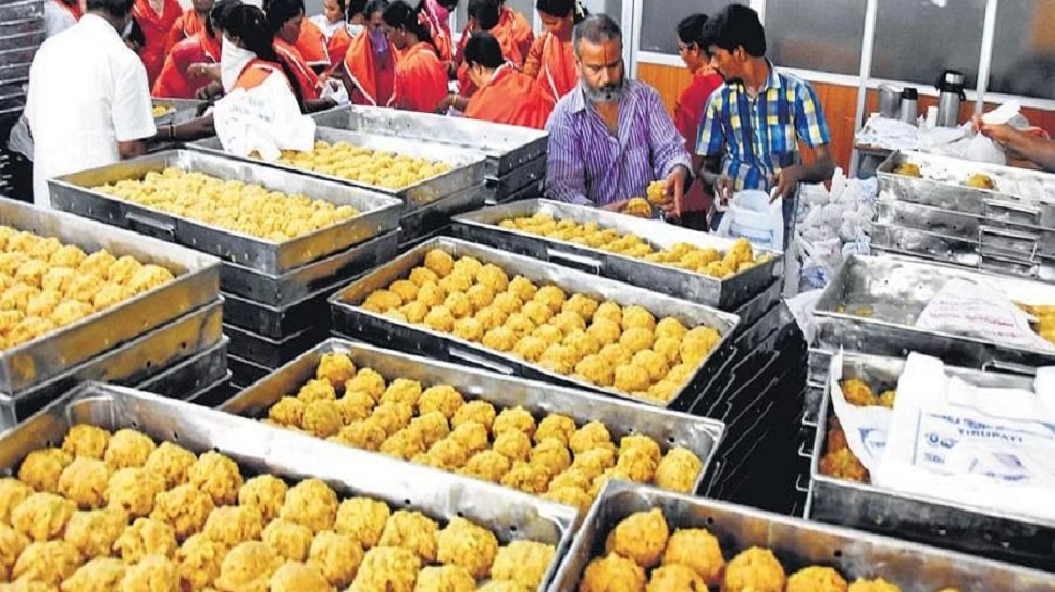 video tirupati tirumala laddu weight viral on social media nmp