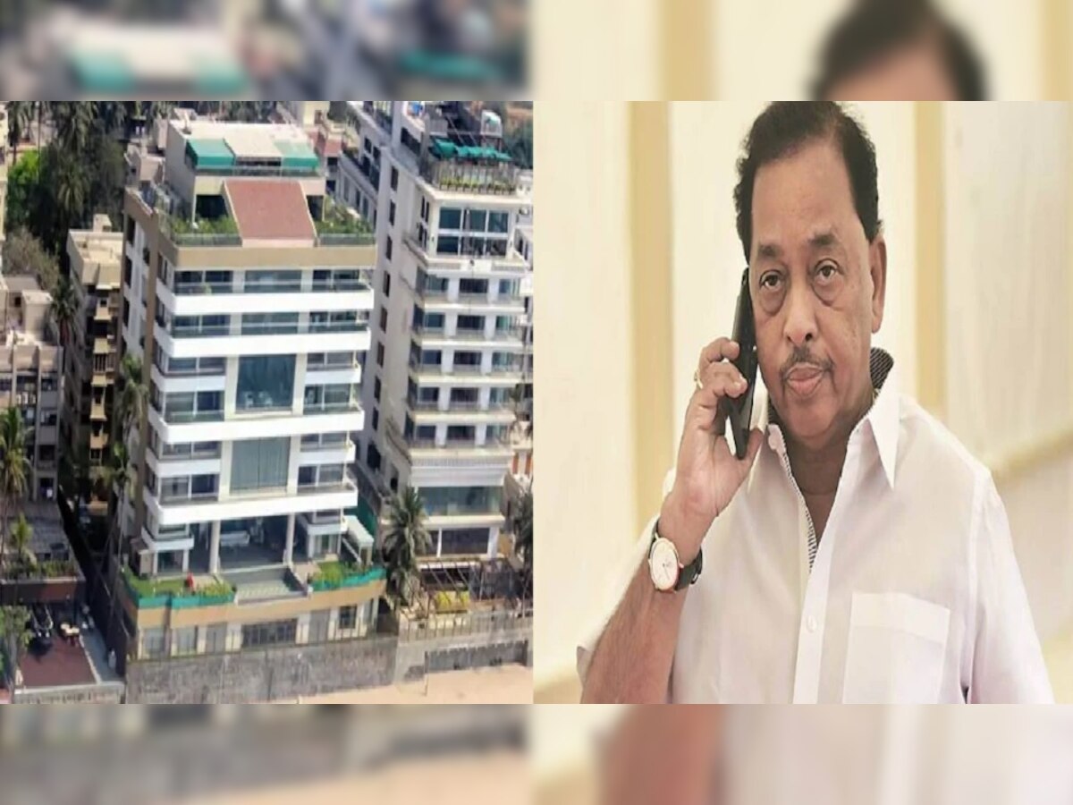 Narayan Rane Bungalow : नारायण राणे यांची अखेर माघार; अधीश बंगल्यातील बेकायदेशीर बांधकाम पाडण्यास सुरुवात title=