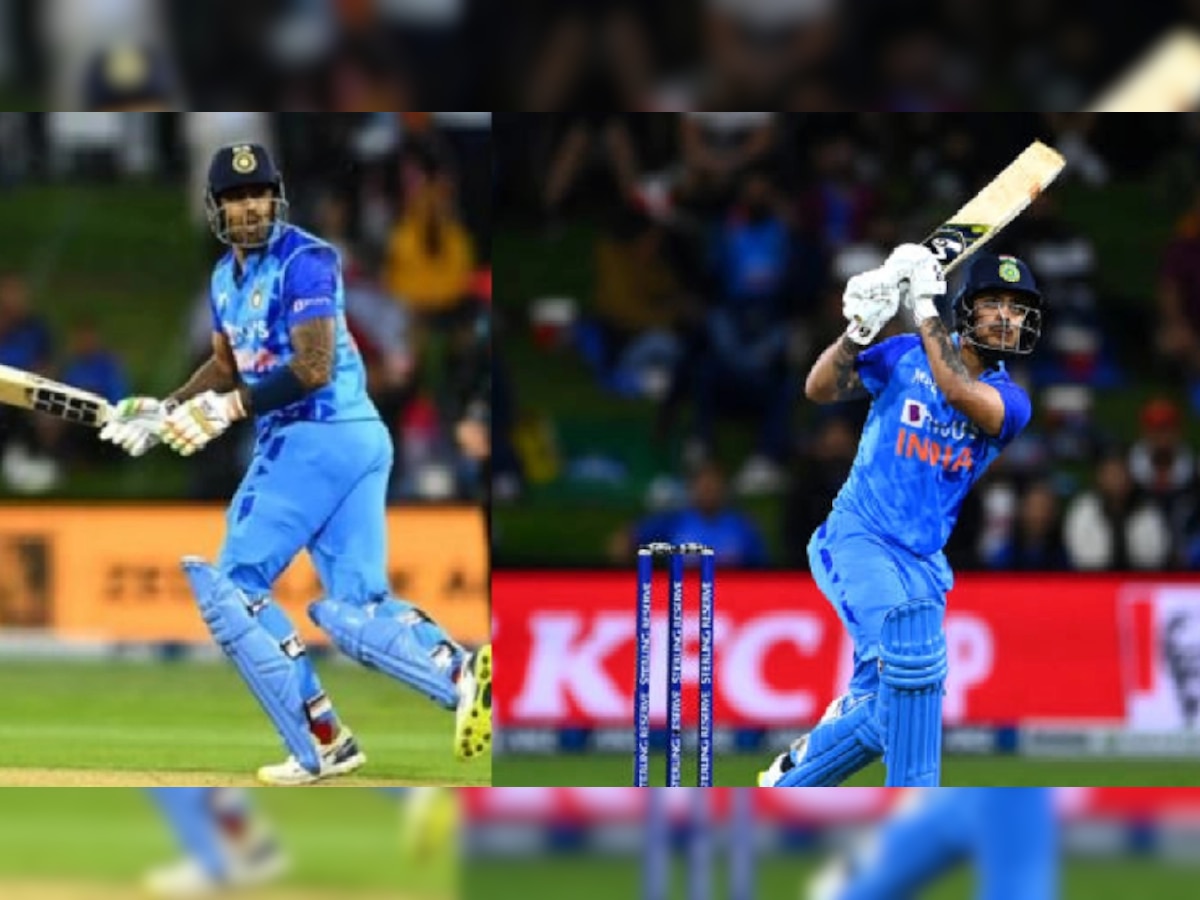 IND vs NZ : इशानने मारला उंच शॉट, मात्र थोडक्यात बचावला Suryakumar Yadav title=