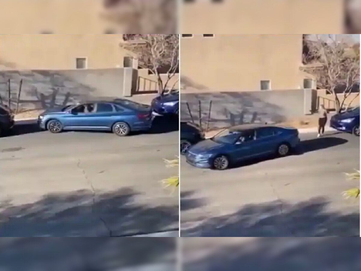 Video : दोन महिला जेव्हा कार पार्क करतात त्यानंतर पुढे जे होतं... title=