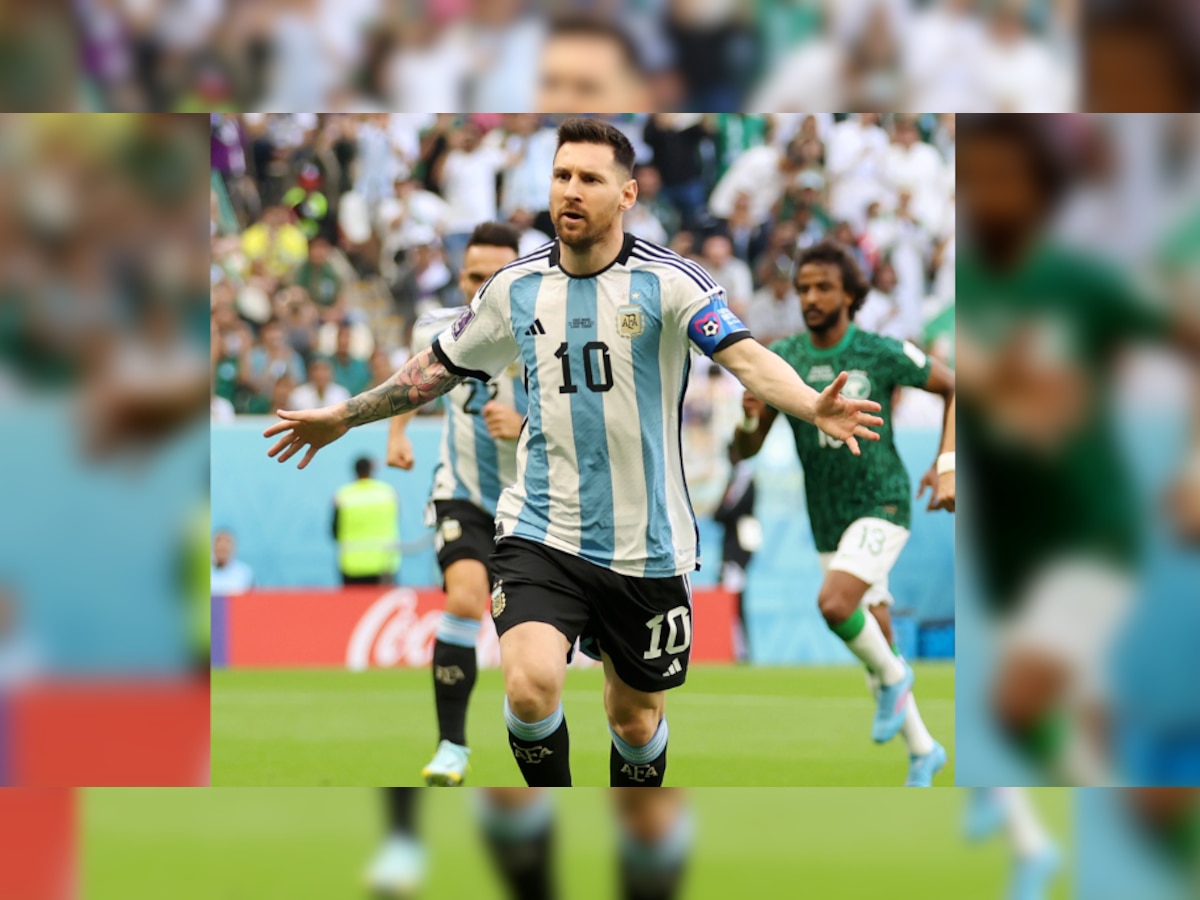 Argentina Vs Saudi Arabia: लिंबू टिंबू साऊदी अरेबियाने बलाढ्य अर्जेंटिनाला हरवलं! मेस्सीची एक चूक महागात title=