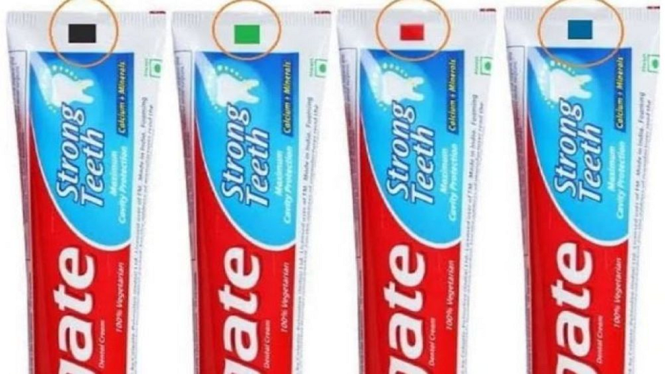 what is the meaning of colour mark on a toothpaste tube latest marathi ...