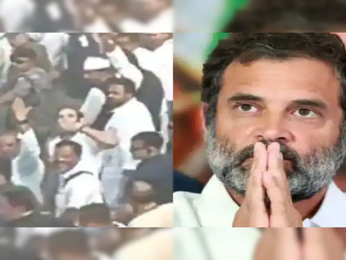 Video : 'भारत जोडो यात्रे'दरम्यान Rahul Gandhi कोणाला देत आहेत Flying Kiss? title=