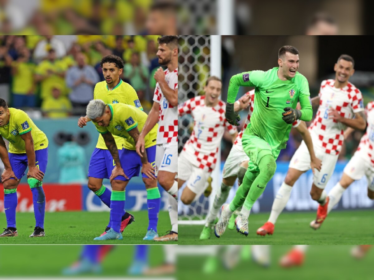 Brazil vs Croatia: FIFA World Cup मध्ये धक्कादायक निकाल; पेनल्टी शुट आऊटमध्ये क्रोएशियाकडून ब्राझीलचा पराभव! title=