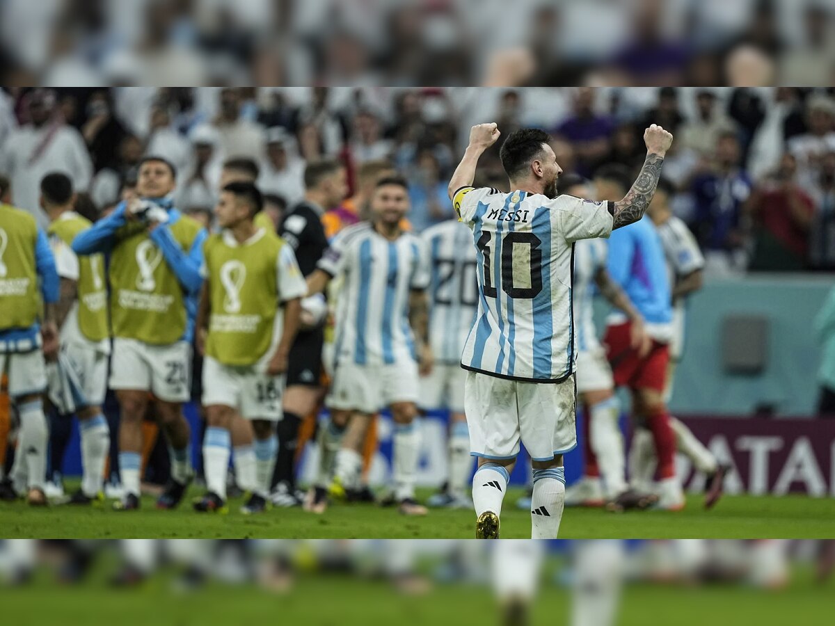 FIFA World Cup 2022 : स्वप्नपूर्ती! मेस्सी नावाच्या जादुगारामुळं अर्जेंटिनाची अंतिम सामन्यात धडक  title=