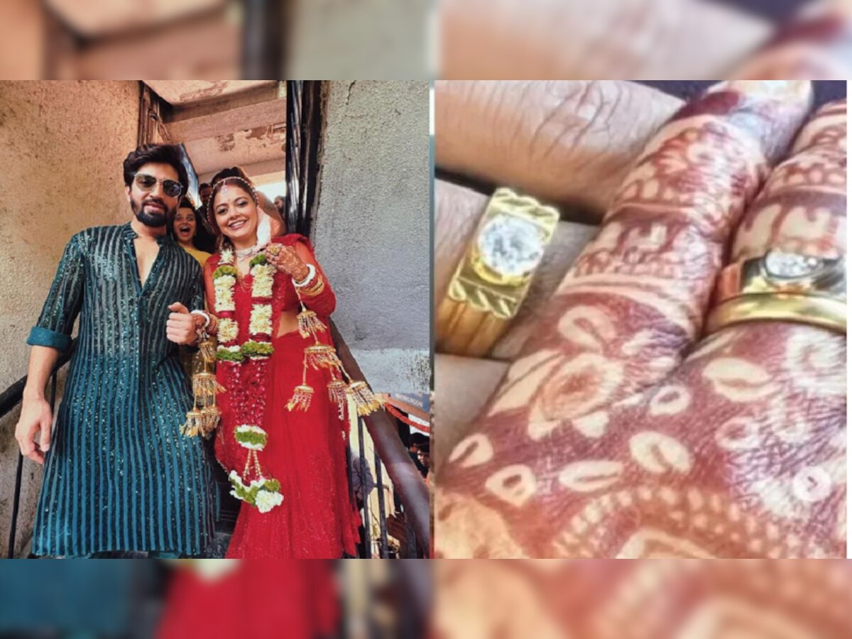 ना गाजावाजा, ना कसला दिखावा; 'गोपी बहू'च्या सिक्रेट लग्नाचे पहिले Photo Viral title=