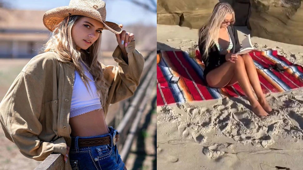 Female farmer Nikki Neisler model photos viral on social media 