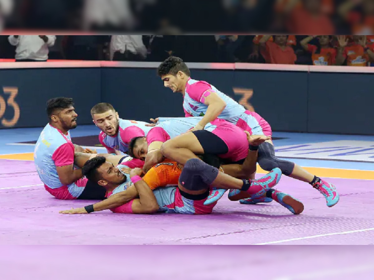  PKL 2022 Final : जयपूर पिंक पॅंथर्स दुसऱ्यांदा चॅम्पियन, फायनलमध्ये पुणेरी पलटणवर विजय title=