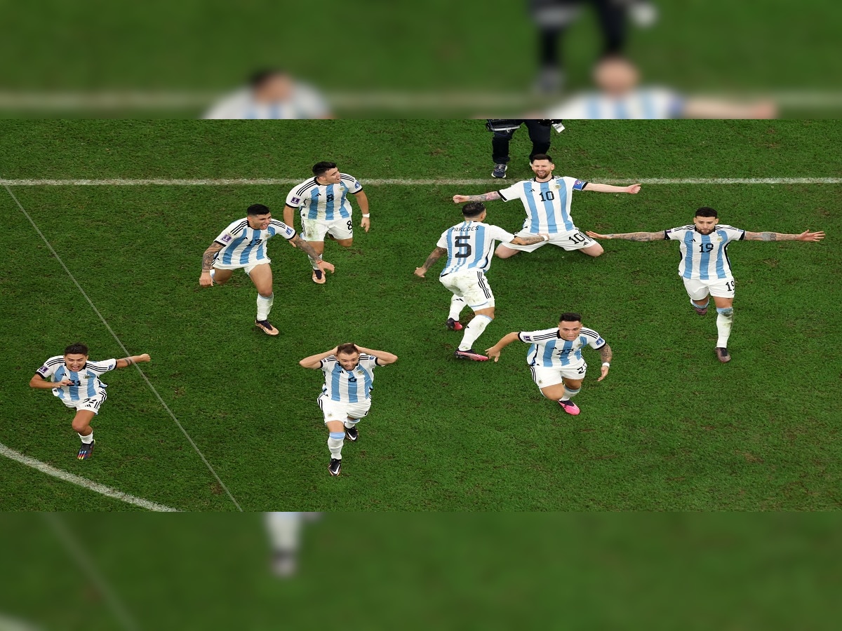 Fifa World Cup जिंकल्यानंतर अर्जेंटिना संघाचा सेलिब्रेशनच Video आला समोर  title=