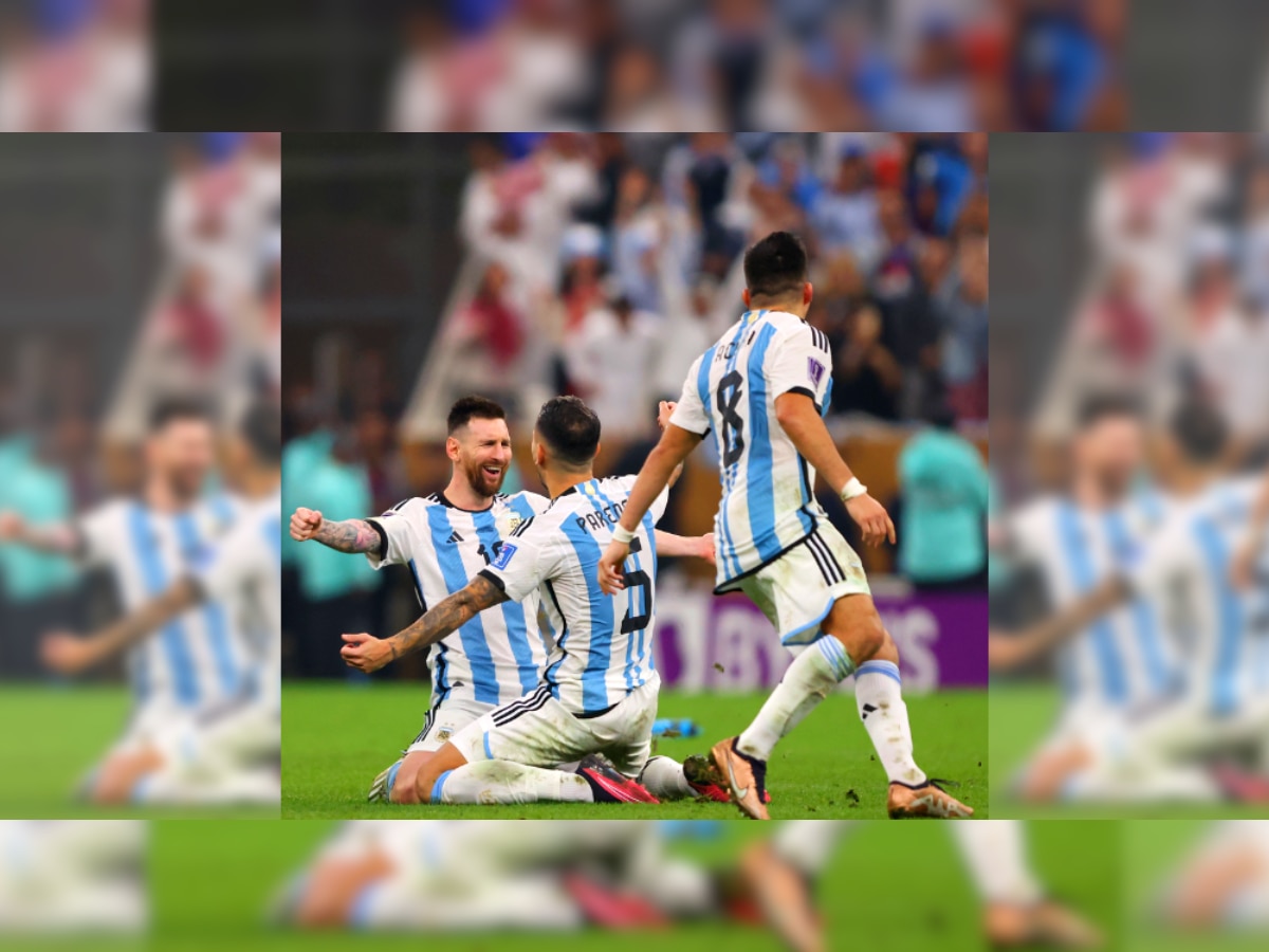 Lionel Messi Video : अखेरचा गोल मारल्यावर अशी होती मेस्सीची Reaction; थेट गुडघ्यावर बसला अन्... title=