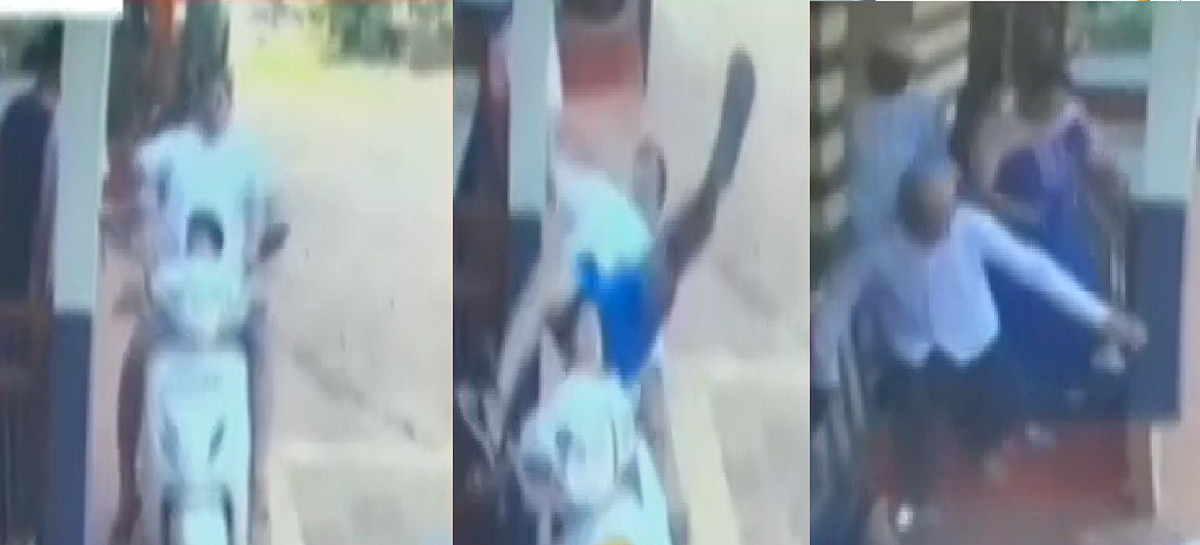 सावधान! लहान मुलाला बाईकवर पुढे बसवणं पडलं महागात, मुलाने एक्सिलेटर वाढवला आणि... थराराक Video सावधान! लहान मुलाला बाईकवर पुढे बसवणं पडलं महागात, मुलाने एक्सिलेटर वाढवला आणि... थराराक Video