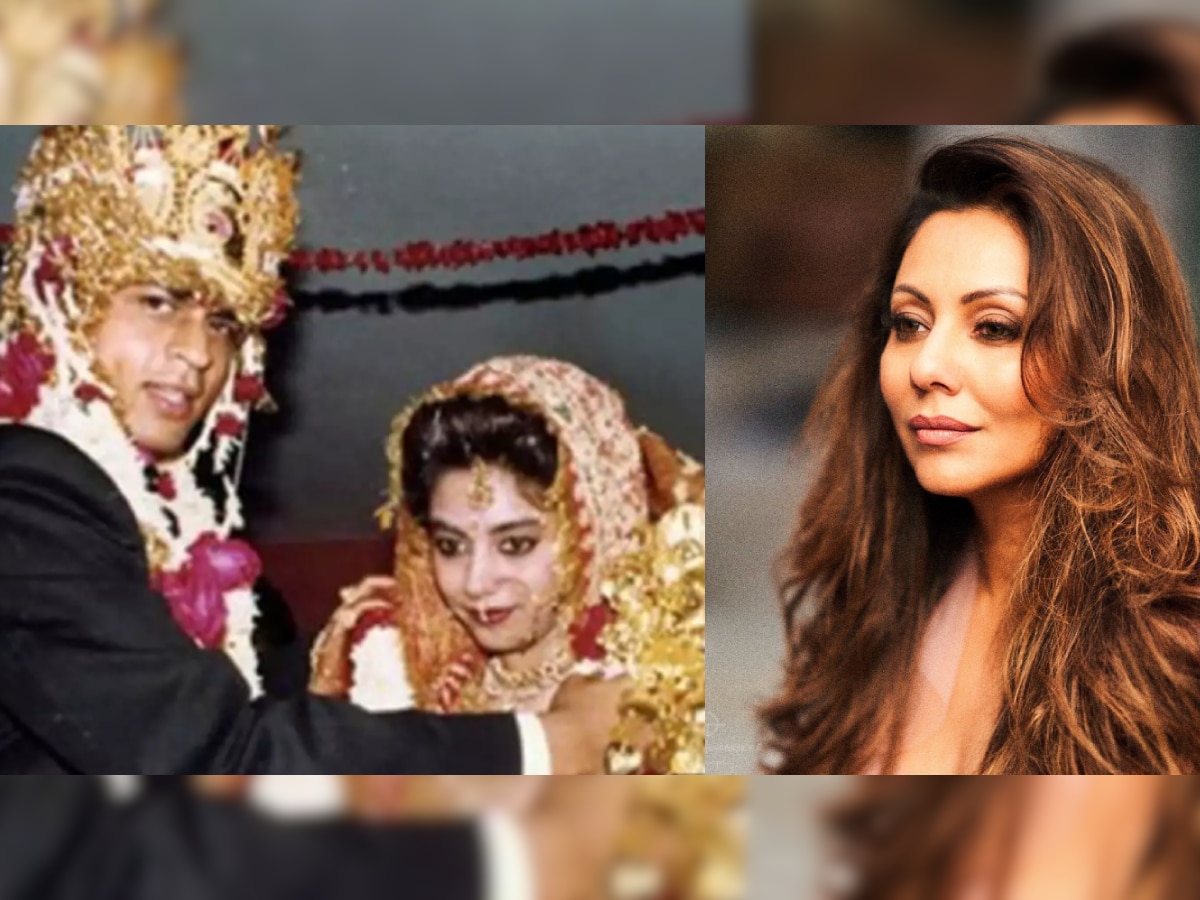 लग्नाच्या पहिल्याच दिवशी पत्नी गौरीला सोडून 'या' लोकप्रिय अभिनेत्रीला भेटायला गेला होता Shahrukh Khan title=