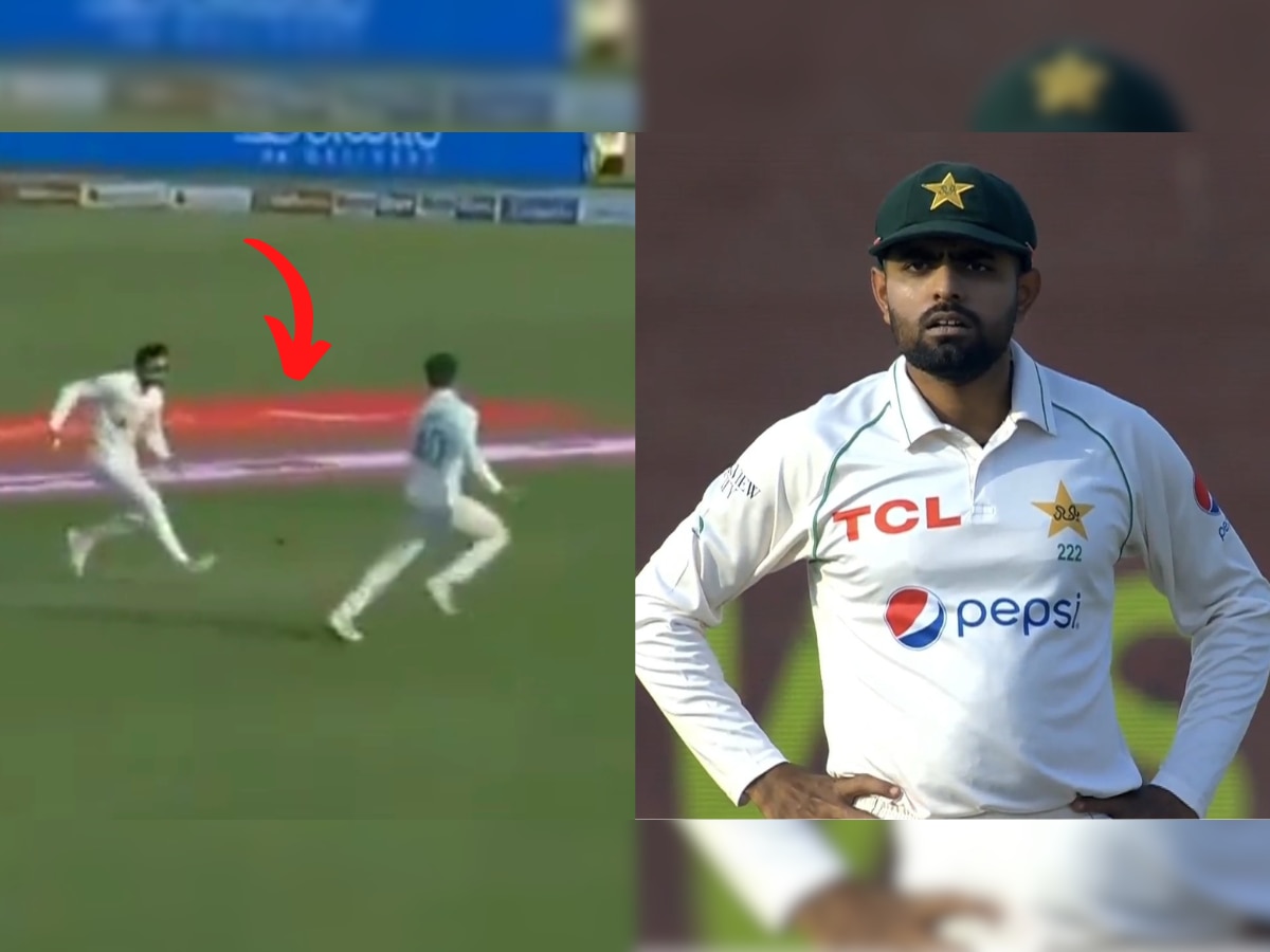 PAK vs NZ: अरे कोंबडी पकड कोंबडी! टॉमच्या कॅचला अबरार-इमामचा 'मधला टप्पा'; बाबरचा वाढला पारा title=