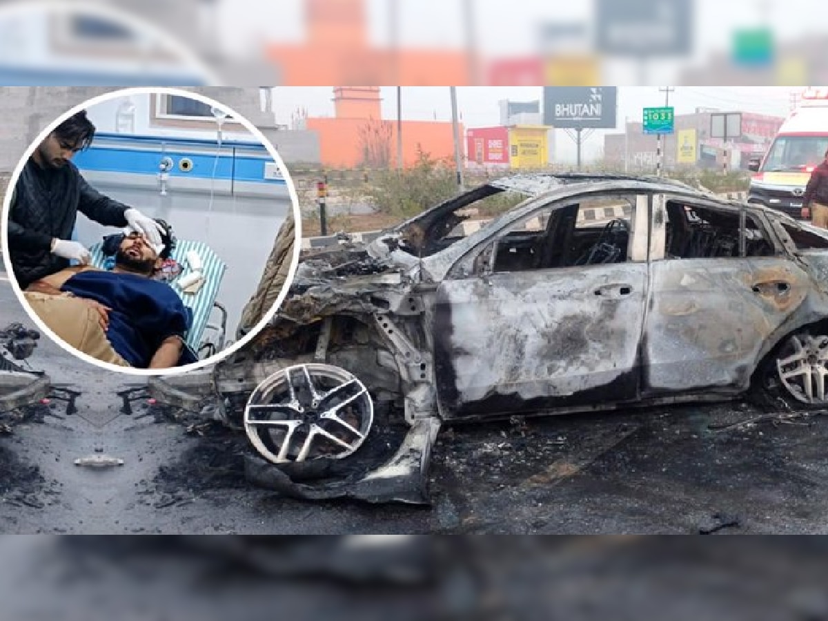 Rishabh Pant Accident: पहाटे 5.30ची वेळ, कारचा चक्काचूर आणि जखमी ऋषभ पंत, अपघातानंतरचा 'तो' Video समोर title=