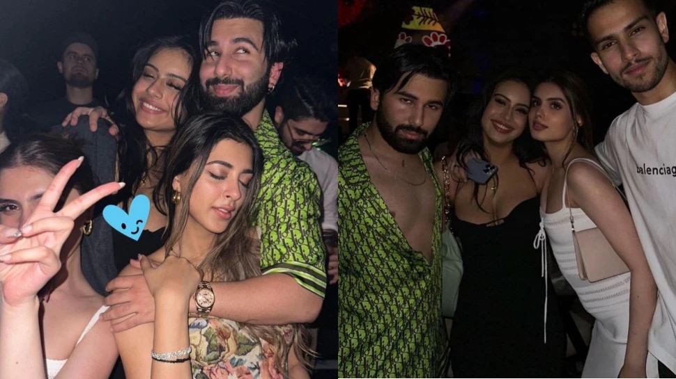 Nysa Devgan Bold Photos : Ajay Devgan and Kajol Daughter New Year Party Pics with Boyfriend Viral on Social Media