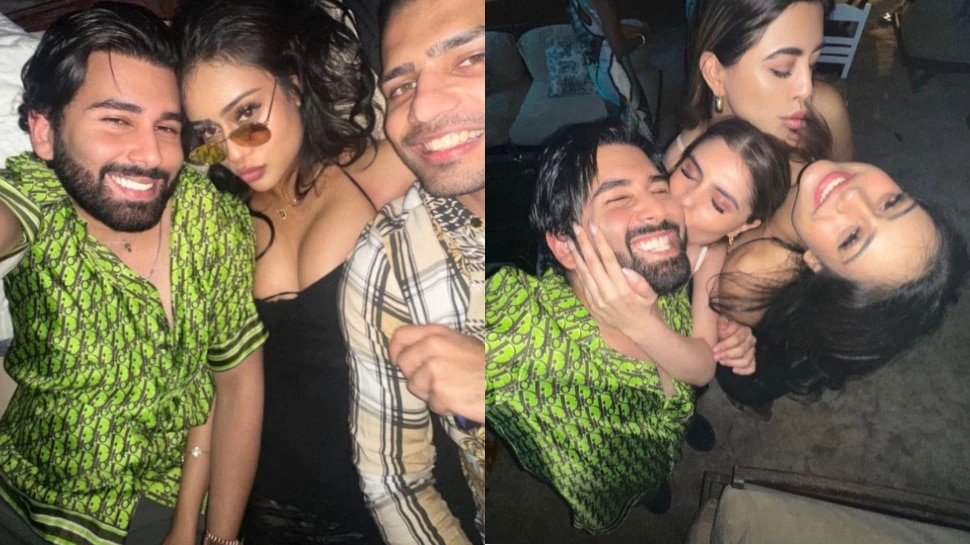 Nysa Devgan Bold Photos : Ajay Devgan and Kajol Daughter New Year Party Pics with Boyfriend Viral on Social Media